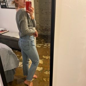 levi’s high waisted wedgie mom jeans